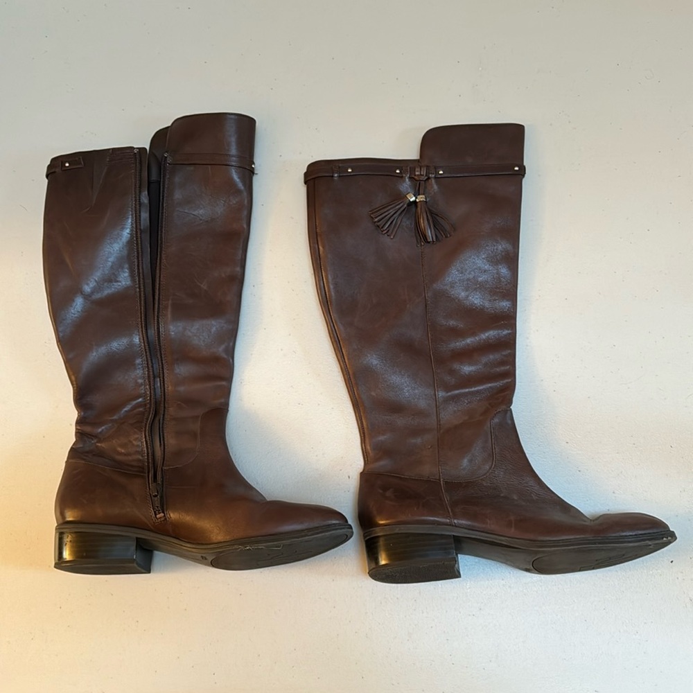 Lauren by Ralph Lauren Brown Leather Boots Size 8.5 Women’s